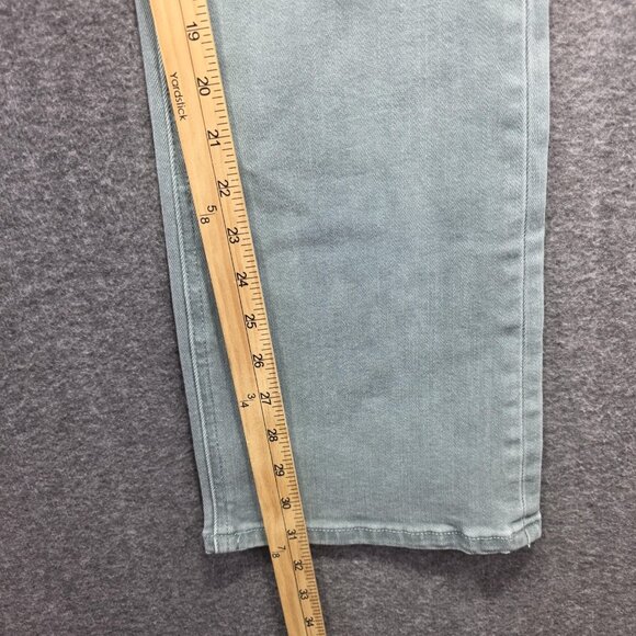 Flying Monkey Black Label Jeans Womens 28 Sage Green Bootcut Stretch High Rise - Picture 7 of 9